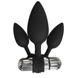 Набір анальних вібропробок Bathmate Anal Training Plugs VIBE, діаметр 2,5 см - 3,1см - 3,8см. Photo 2