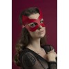 Маска кішечки Feral Feelings - Kitten Mask, натуральна шкіра, червона