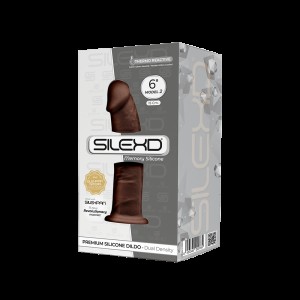 Фалоімітатор SilexD Robby Brown (MODEL 2 size 6in), двошаровий, силікон + Silexpan, діаметр 3,5см. Photo 2