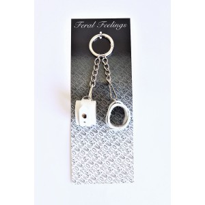 Брелок Наручники Білий. Photo 2