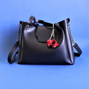 Брелок Наручники з пряжкою Червоний. Photo 3