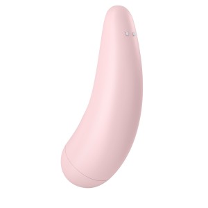 Вакуумний кліторальний стимулятор Satisfyer Curvy 2+ Pink з керуванням через інтернет. Photo 2