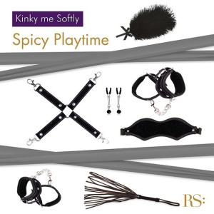 Подарунковий набір для BDSM RIANNE S — Kinky Me Softly Black: 8 предметів для задоволення. Photo 2
