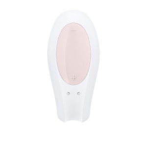 Смартвібратор для пар Satisfyer Double Joy White із широким кліторальним стимулятором. Photo 3
