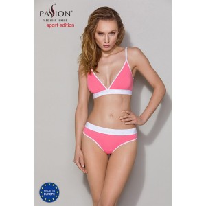 Спортивний топ з подвійними бретелями Passion PS007 TOP pink, size S. Photo 3
