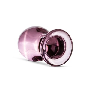 Рожева анальна пробка зі скла Gildo Pink Glass Buttplug. Photo 2