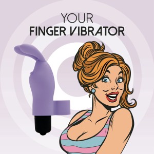 Вібратор на палець FeelzToys Magic Finger Vibrator Purple. Photo 2
