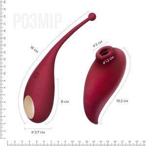 Смарт іграшка Adrien Lastic Inspiration: віброяйце і вакуумний стимулятор з керуванням зі смартфону. Photo 3