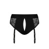 Мереживні трусики для страпона з підв’язками для панчіх Strap-On-Me DIVA HARNESS L (м'ята упаковка!)