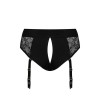 Мереживні труси для страпону з підв'язками для панчох Strap-On-Me DIVA HARNESS - M