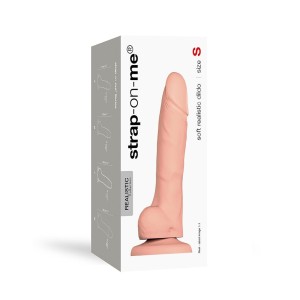 Реалістичний фалоімітатор Strap-On-Me SOFT REALISTIC DILDO Vanilla - Size S. Photo 3
