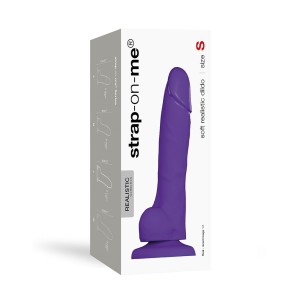 Реалістичний фалоімітатор Strap-On-Me SOFT REALISTIC DILDO Violet - Size S. Photo 3
