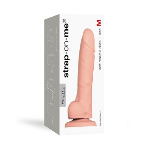 Реалістичний фалоімітатор Strap-On-Me SOFT REALISTIC DILDO Vanilla - Size M. Photo 3