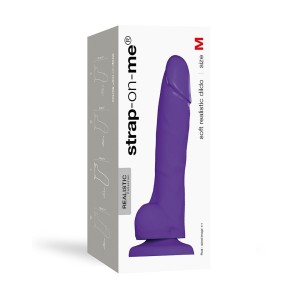 Реалістичний фалоімітатор Strap-On-Me SOFT REALISTIC DILDO Violet - Size M. Photo 3