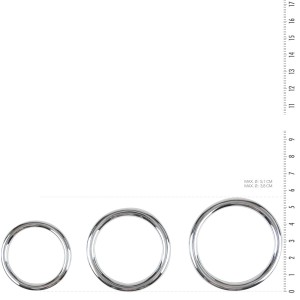 Набір ерекційних кілець Sinner Gear Unbendable – Cock/Ball Ring & Glans Ring Set. Photo 3
