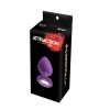 Анальна пробка з кристалом MAI Attraction Toys №49 Purple, довжина 9,5 см, діаметр 4 см