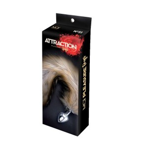 Анальна пробка Лисячий Хвіст MAI Attraction Toys №51, розмір пробки 7×3 см, загальна довжина 50 см. Photo 2