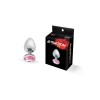 Металева анальна пробка з рожевим кристалом MAI Attraction Toys №73 (м'ята упаковка)