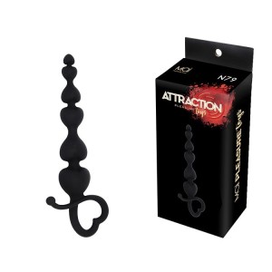 Анальні буси MAI Attraction Toys №79 Black, довжина 18 см, діаметр 3,1 см. Photo 2