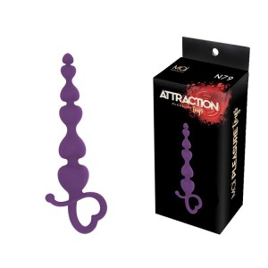 Анальні буси MAI Attraction Toys №79 Purple, довжина 18см, діаметр 3,1см. Photo 2