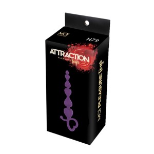 Анальні буси MAI Attraction Toys №79 Purple, довжина 18см, діаметр 3,1см. Photo 3