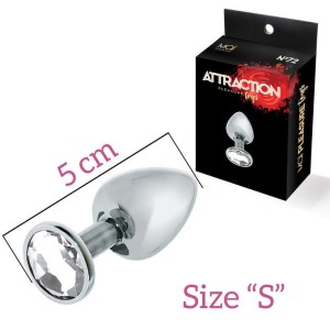 Анальна пробка з кристалом MAI Attraction Toys №72, довжина 5см, діаметр 2,5 см. Photo 2