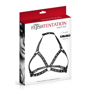 Портупея з металевими шипами Fetish Tentation Sexy Adjustable Chest Harness. Photo 3