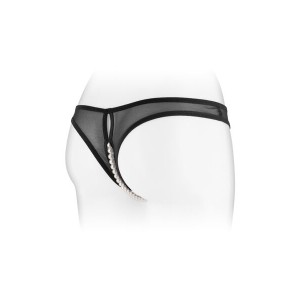 Трусики з перлинами і доступом Fashion Secret Sophie Black. Photo 2