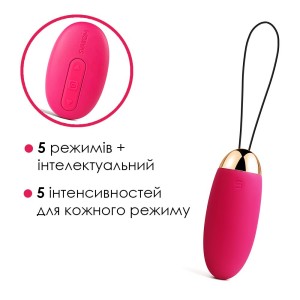 Віброяйце з пультом керування Svakom Elva Plum Red. Photo 3