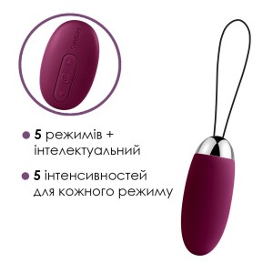 Віброяйце з пультом керування Svakom Elva Violet. Photo 3