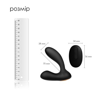 Масажер простати та вібратор точки G з пультом ДК Svakom Vick Black. Photo 2