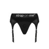 Труси для страпону з підв'язками для панчох Strap-On-Me REBEL HARNESS - S