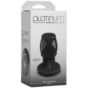 Анальний тунель Doc Johnson Platinum Premium Silicone — The Stretch — Small — Black. Photo 2