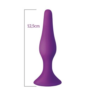 Анальна пробка з присоскою MAI Attraction Toys №34 Purple, довжина 12,5см, діаметр 3,2 см. Photo 2