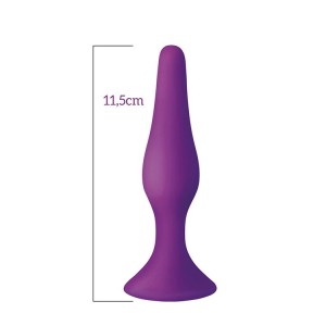 Анальна пробка з присоскою MAI Attraction Toys №33 Black, довжина 11,5cм, діаметр 3см. Photo 2