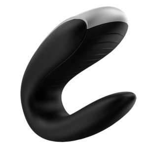 Смартвібратор для пар Satisfyer Double Fun (Black) з пультом ДК. Photo 2