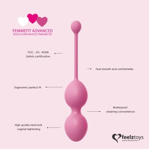 Набір вагінальних кульок для просунутих FeelzToys - FemmeFit Advanced Pelvic Muscle Training Set. Photo 3