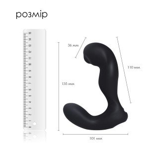 Смарт-масажер простати з пульсацією на кінчику головки Svakom Iker Black. Photo 3