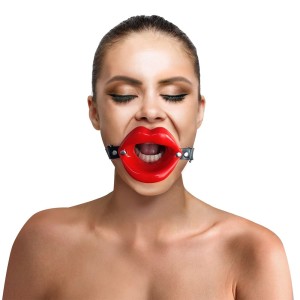 Кляп розширювач в формі губ Art of Sex - Gag Lips, натуральна шкіра. Photo 2