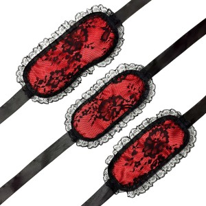 Мереживна маска на очі з наручниками Mask and Handcuffs. Photo 2