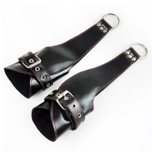 Поручи для підвісу Fetish Hand Cuffs For Suspension із натуральної шкіри. Photo 2