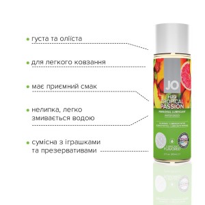 Змазка на водній основі System JO H2O — Tropical Passion (60 мл) без цукру, рослинний гліцерин. Photo 3