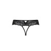 Мереживні стрінги з доступом Senia Thong black XXL/XXXL - Passion