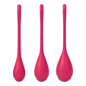 Набір йоні намистин Satisfyer Yoni Power 1 Red, діаметр 2-2,5-3см, вага 22-46-74гр. Photo 2