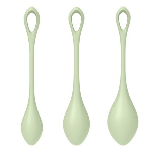 Набір йоні намистин Satisfyer Yoni Power 2 Light Green, диаметр 2-2,5-3см, вес 22-44-73гр. Photo 3