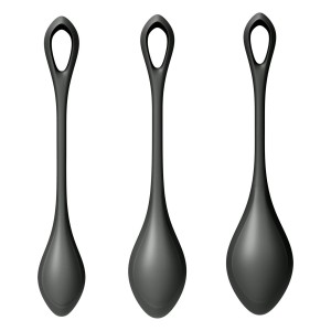 Набір йоні намистин Satisfyer Yoni Power 2 Black, діаметр 2-2,5-3см, маса 22-44-73 г. Photo 3