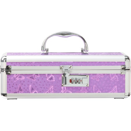 Кейс для зберігання секс-іграшок BMS Factory - The Toy Chest Lokable Vibrator Case Purple з кодовим 