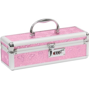 Кейс для зберігання секс-іграшок BMS Factory - The Toy Chest Lokable Vibrator Case Pink з кодовим за. Photo 2