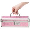Кейс для зберігання секс-іграшок BMS Factory - The Toy Chest Lokable Vibrator Case Pink з кодовим за