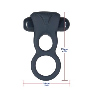 Двойное эрекционное кольцо с вибрацией Lux Active -Triad - Vibrating Dual Cock Ring, пульт ДУ. Photo 2